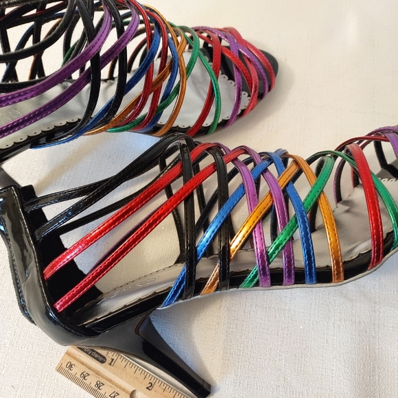 Ashro colorful Heels NWT (K77) - Picture 5 of 7